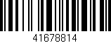 Código de barras (EAN, GTIN, SKU, ISBN): '41678814'