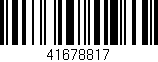 Código de barras (EAN, GTIN, SKU, ISBN): '41678817'