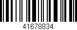 Código de barras (EAN, GTIN, SKU, ISBN): '41678834'