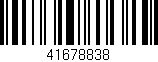 Código de barras (EAN, GTIN, SKU, ISBN): '41678838'