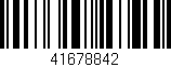 Código de barras (EAN, GTIN, SKU, ISBN): '41678842'