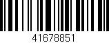 Código de barras (EAN, GTIN, SKU, ISBN): '41678851'