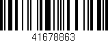 Código de barras (EAN, GTIN, SKU, ISBN): '41678863'