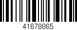 Código de barras (EAN, GTIN, SKU, ISBN): '41678865'