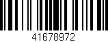 Código de barras (EAN, GTIN, SKU, ISBN): '41678972'