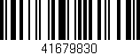 Código de barras (EAN, GTIN, SKU, ISBN): '41679830'