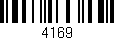 Código de barras (EAN, GTIN, SKU, ISBN): '4169'