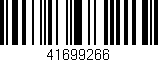Código de barras (EAN, GTIN, SKU, ISBN): '41699266'