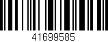 Código de barras (EAN, GTIN, SKU, ISBN): '41699585'