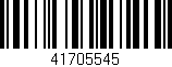 Código de barras (EAN, GTIN, SKU, ISBN): '41705545'