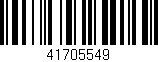 Código de barras (EAN, GTIN, SKU, ISBN): '41705549'