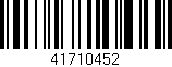 Código de barras (EAN, GTIN, SKU, ISBN): '41710452'