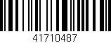 Código de barras (EAN, GTIN, SKU, ISBN): '41710487'