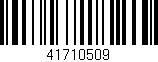 Código de barras (EAN, GTIN, SKU, ISBN): '41710509'