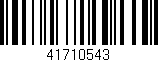 Código de barras (EAN, GTIN, SKU, ISBN): '41710543'