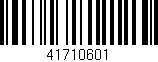 Código de barras (EAN, GTIN, SKU, ISBN): '41710601'