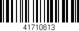 Código de barras (EAN, GTIN, SKU, ISBN): '41710613'