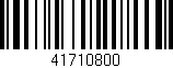 Código de barras (EAN, GTIN, SKU, ISBN): '41710800'