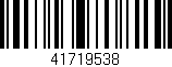 Código de barras (EAN, GTIN, SKU, ISBN): '41719538'
