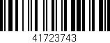 Código de barras (EAN, GTIN, SKU, ISBN): '41723743'