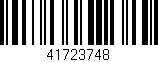 Código de barras (EAN, GTIN, SKU, ISBN): '41723748'