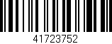 Código de barras (EAN, GTIN, SKU, ISBN): '41723752'
