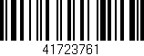Código de barras (EAN, GTIN, SKU, ISBN): '41723761'