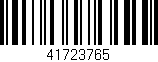 Código de barras (EAN, GTIN, SKU, ISBN): '41723765'