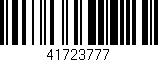 Código de barras (EAN, GTIN, SKU, ISBN): '41723777'