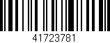 Código de barras (EAN, GTIN, SKU, ISBN): '41723781'