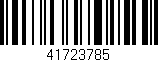 Código de barras (EAN, GTIN, SKU, ISBN): '41723785'