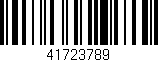 Código de barras (EAN, GTIN, SKU, ISBN): '41723789'