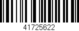 Código de barras (EAN, GTIN, SKU, ISBN): '41725622'