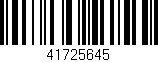 Código de barras (EAN, GTIN, SKU, ISBN): '41725645'