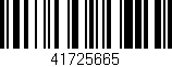 Código de barras (EAN, GTIN, SKU, ISBN): '41725665'