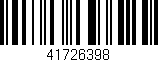 Código de barras (EAN, GTIN, SKU, ISBN): '41726398'