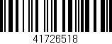 Código de barras (EAN, GTIN, SKU, ISBN): '41726518'