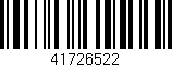 Código de barras (EAN, GTIN, SKU, ISBN): '41726522'