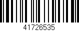 Código de barras (EAN, GTIN, SKU, ISBN): '41726535'