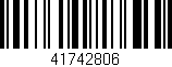 Código de barras (EAN, GTIN, SKU, ISBN): '41742806'
