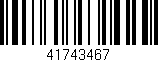 Código de barras (EAN, GTIN, SKU, ISBN): '41743467'