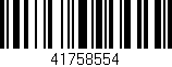 Código de barras (EAN, GTIN, SKU, ISBN): '41758554'