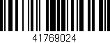 Código de barras (EAN, GTIN, SKU, ISBN): '41769024'