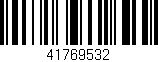 Código de barras (EAN, GTIN, SKU, ISBN): '41769532'