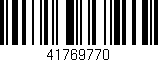 Código de barras (EAN, GTIN, SKU, ISBN): '41769770'