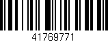 Código de barras (EAN, GTIN, SKU, ISBN): '41769771'