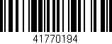 Código de barras (EAN, GTIN, SKU, ISBN): '41770194'