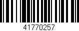 Código de barras (EAN, GTIN, SKU, ISBN): '41770257'