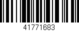 Código de barras (EAN, GTIN, SKU, ISBN): '41771683'