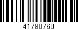 Código de barras (EAN, GTIN, SKU, ISBN): '41780760'